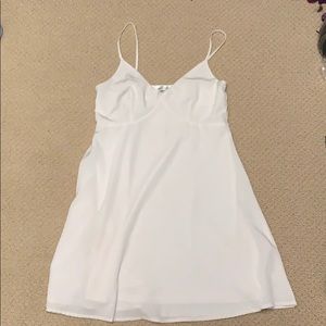 Sexy simple white dress